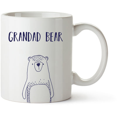 Grandad Bear Mug, Cute Gift for Grandad, Grandfather Christmas Gift, New Grandpa Gift